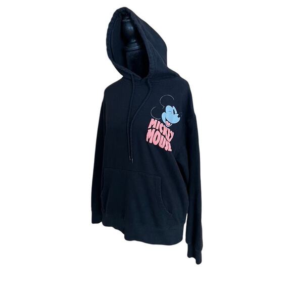 Disney Mickey Mouse black Hoodie sweatshirt,  22'' measured armpit to armpit. - Picture 1 of 8